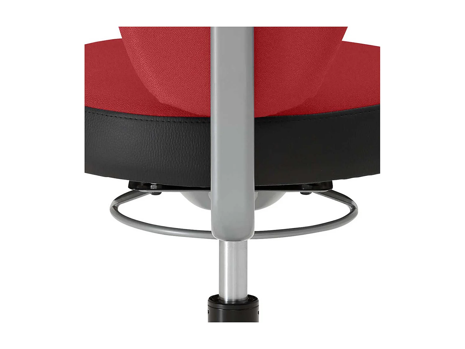 Arbeitshocker mit gepolsterter Rückenlehne Gasdruck höhenverstellbar