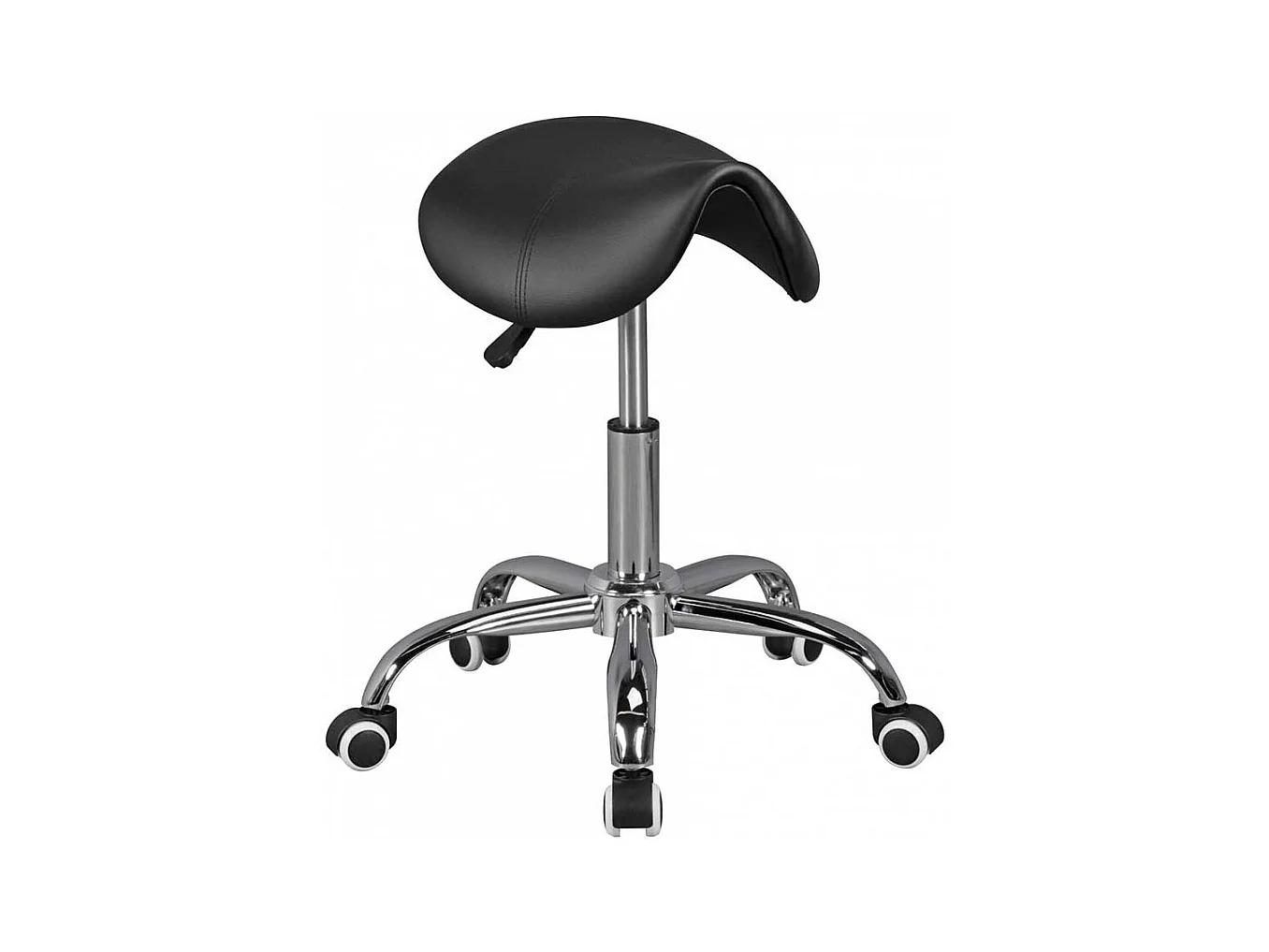 Hocker mit Sattelsitz drehbar weichen Kunststoffrollen