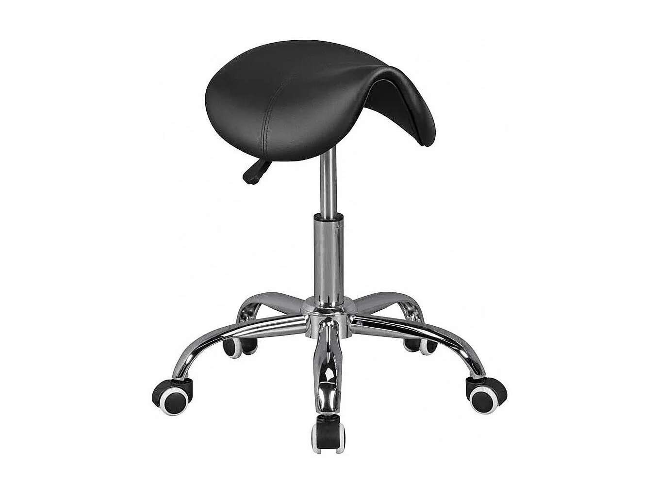 Hocker mit Sattelsitz drehbar weichen Kunststoffrollen