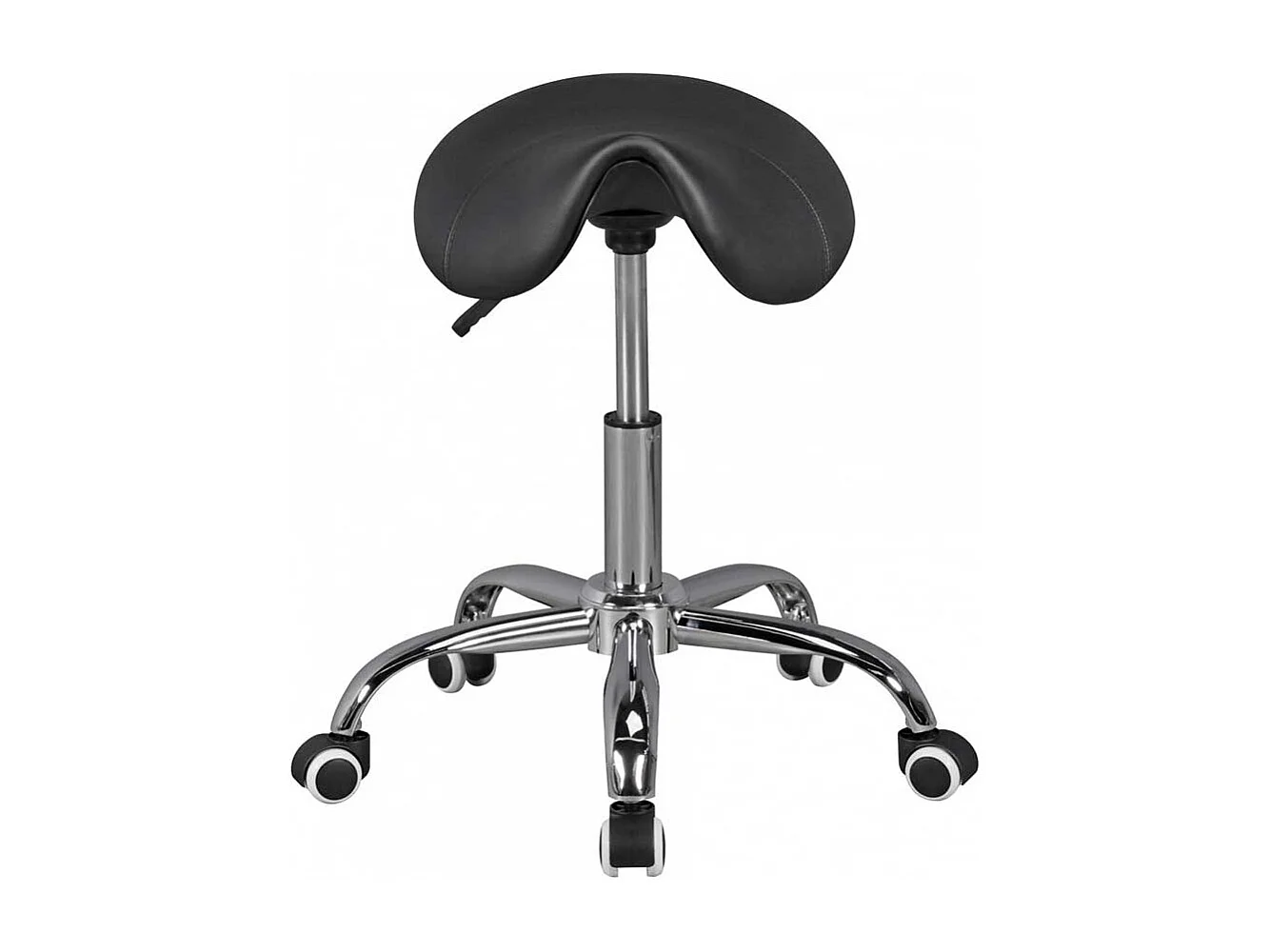 Hocker mit Sattelsitz drehbar weichen Kunststoffrollen