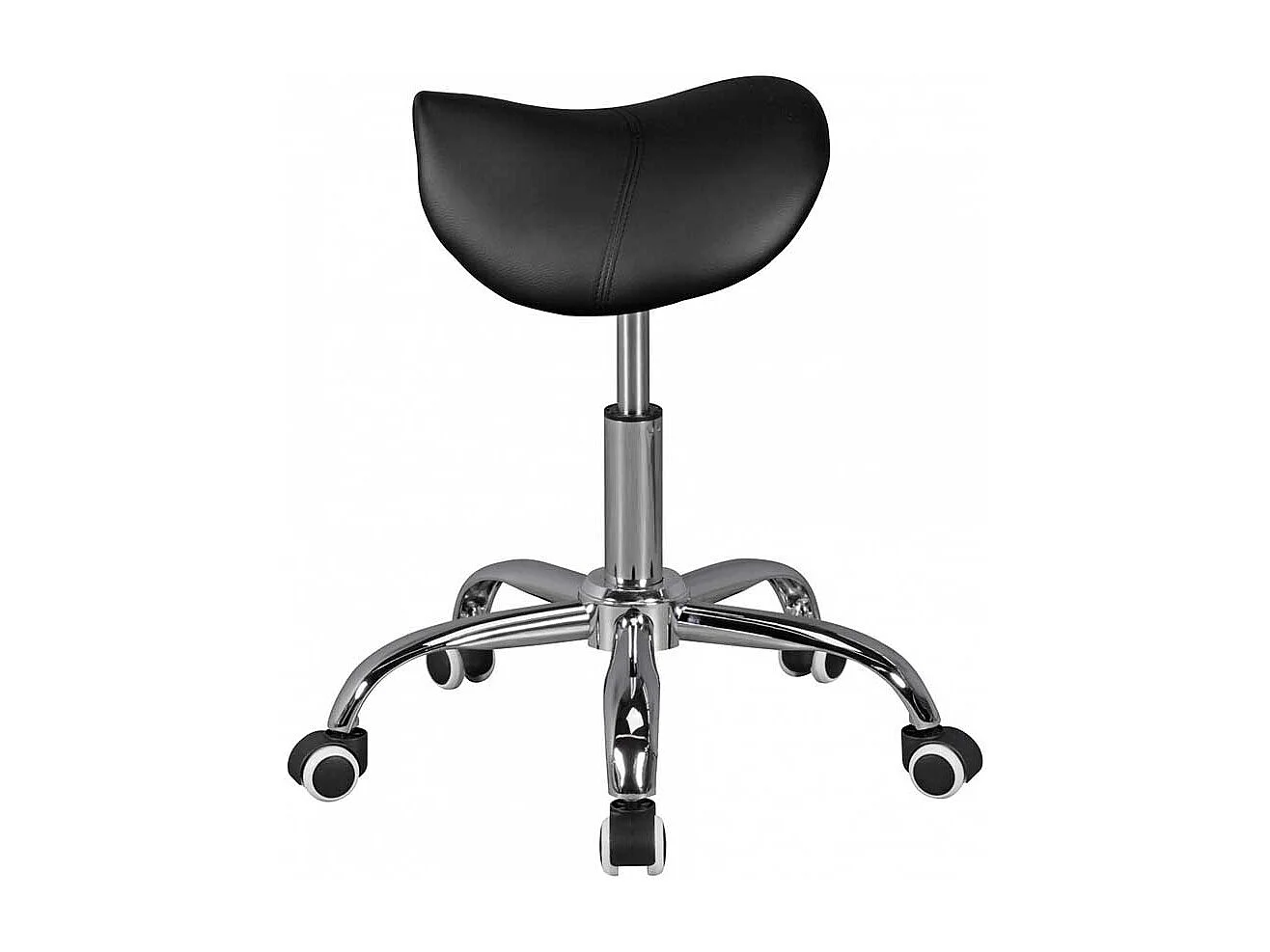 Hocker mit Sattelsitz drehbar weichen Kunststoffrollen