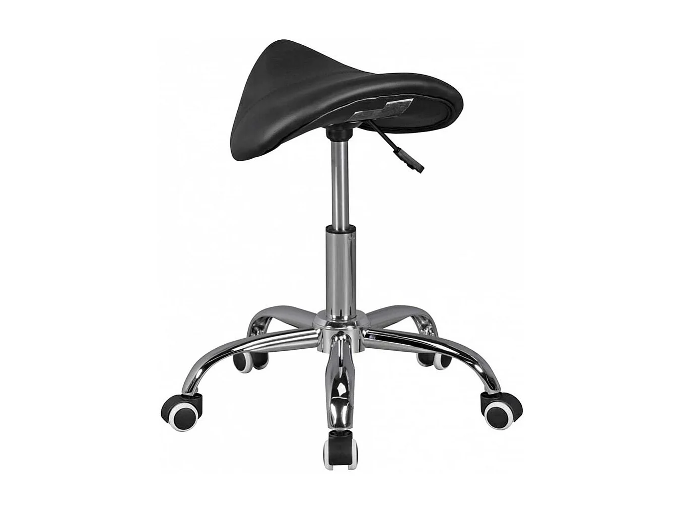 Hocker mit Sattelsitz drehbar weichen Kunststoffrollen