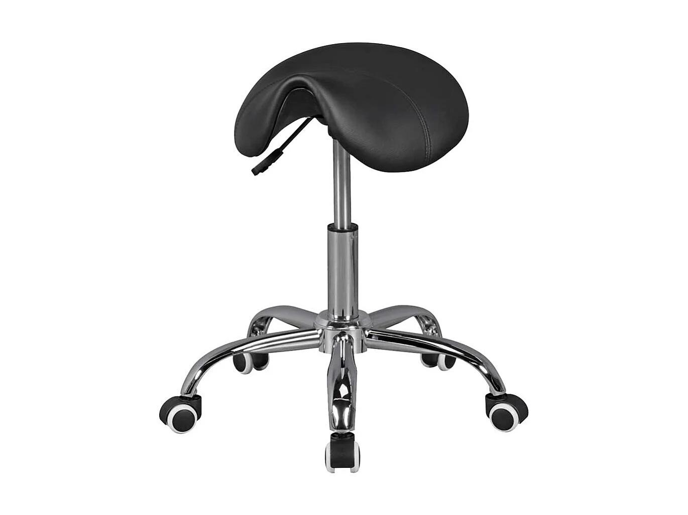 Hocker mit Sattelsitz drehbar weichen Kunststoffrollen