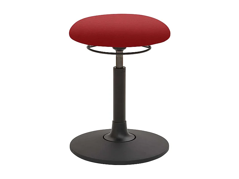 Pendel Arbeitshocker in Rot Schwarz