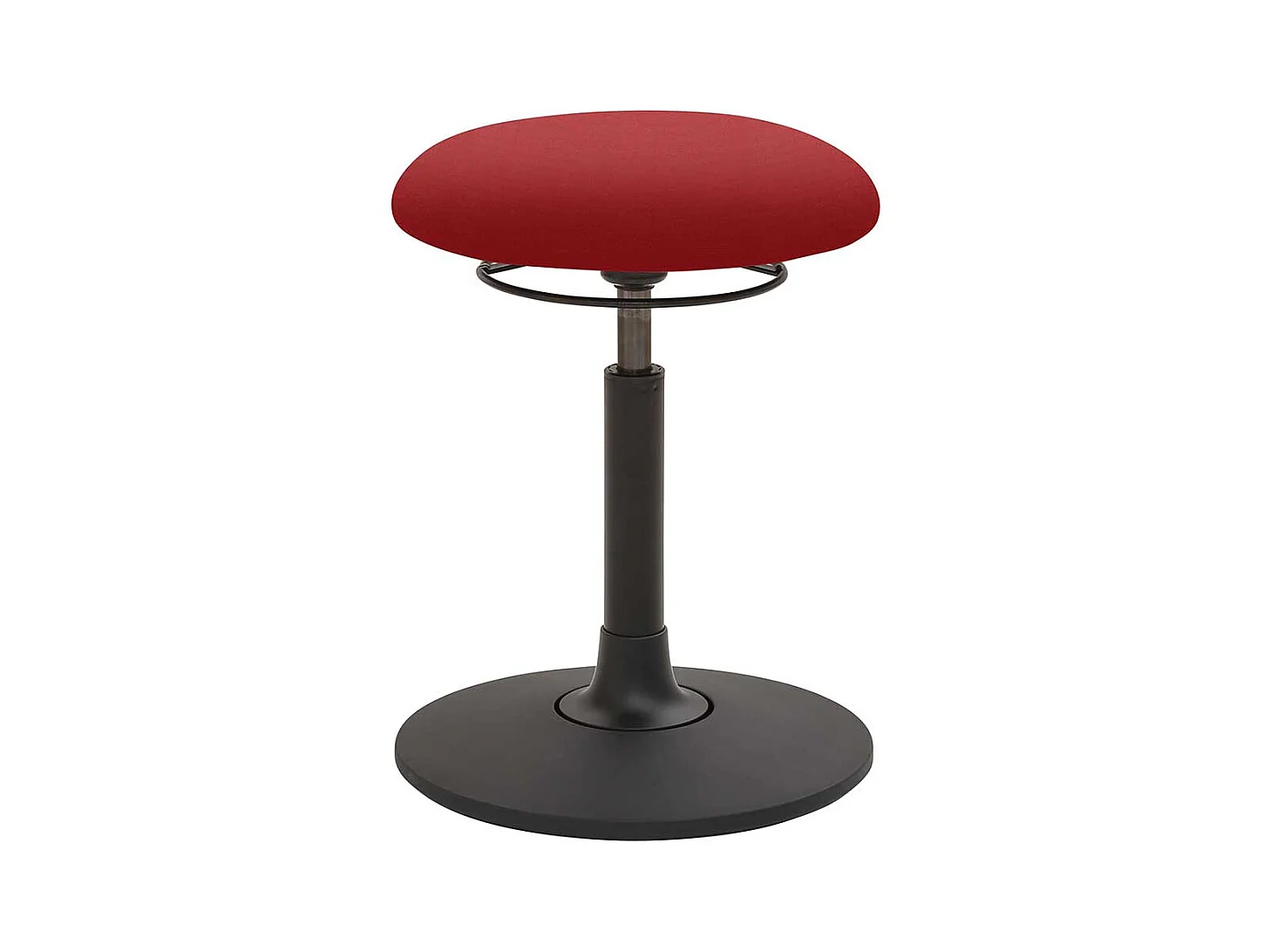 Pendel Arbeitshocker in Rot Schwarz
