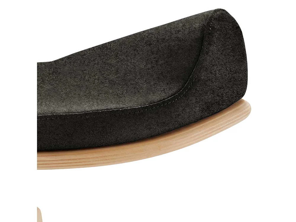 Arbeitshocker mit Sattelsitz aus Schichtholz Buche Bezugsstoff aus Filz