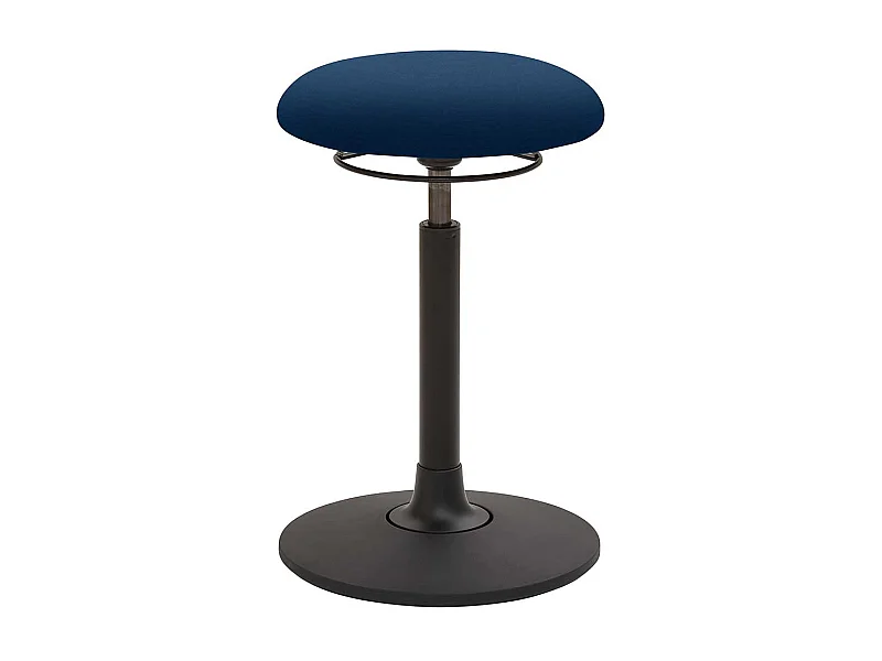 Ergonomischer Pendelhocker in Blau & Schwarz Made in Germany