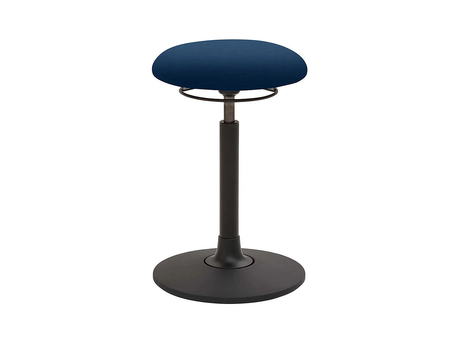 Ergonomischer Pendelhocker in Blau & Schwarz Made in Germany