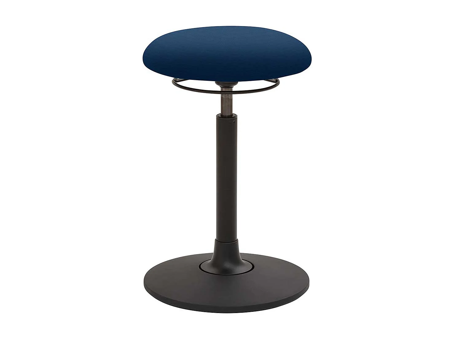 Ergonomischer Pendelhocker in Blau & Schwarz Made in Germany