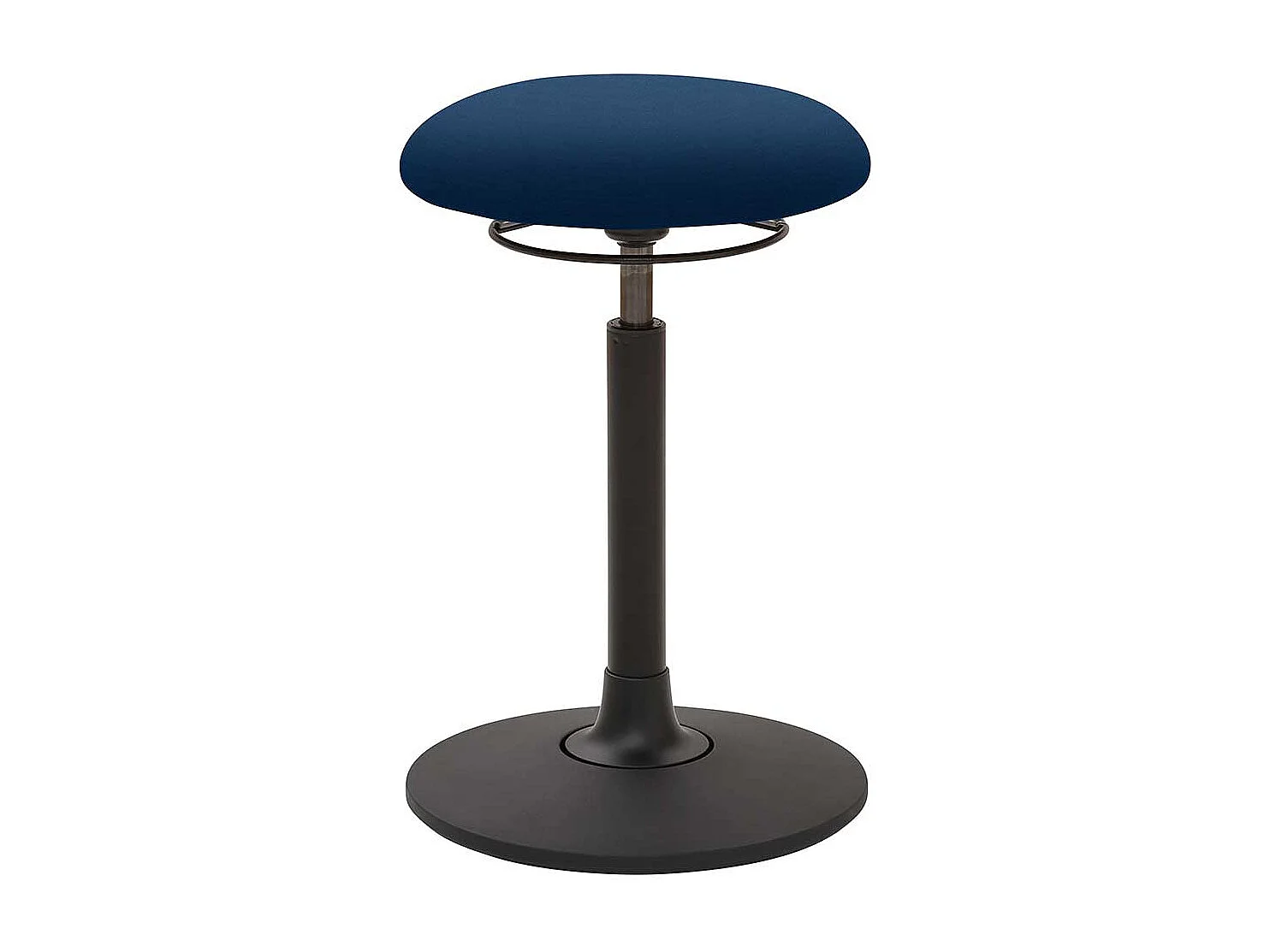 Ergonomischer Pendelhocker in Blau & Schwarz Made in Germany