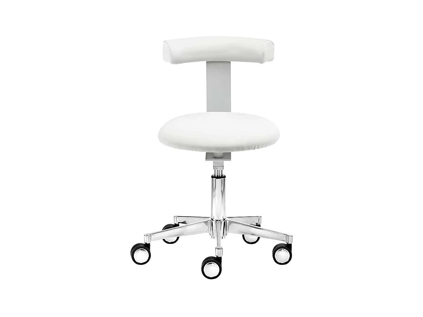 B�ro Sitzhocker in modernem Design gepolsterter R�ckenlehne