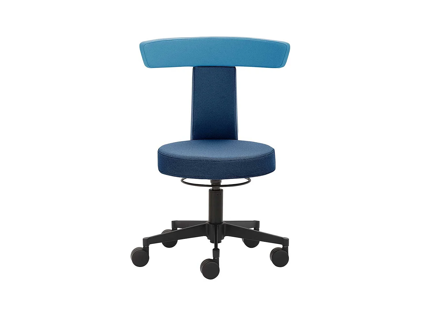 Drehbarer Funktionshocker in modernem Design gepolsterter R�ckenlehne