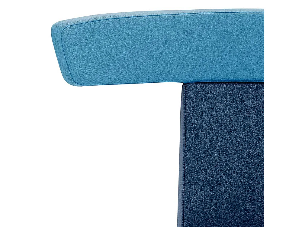 Drehbarer Funktionshocker in modernem Design gepolsterter Rückenlehne