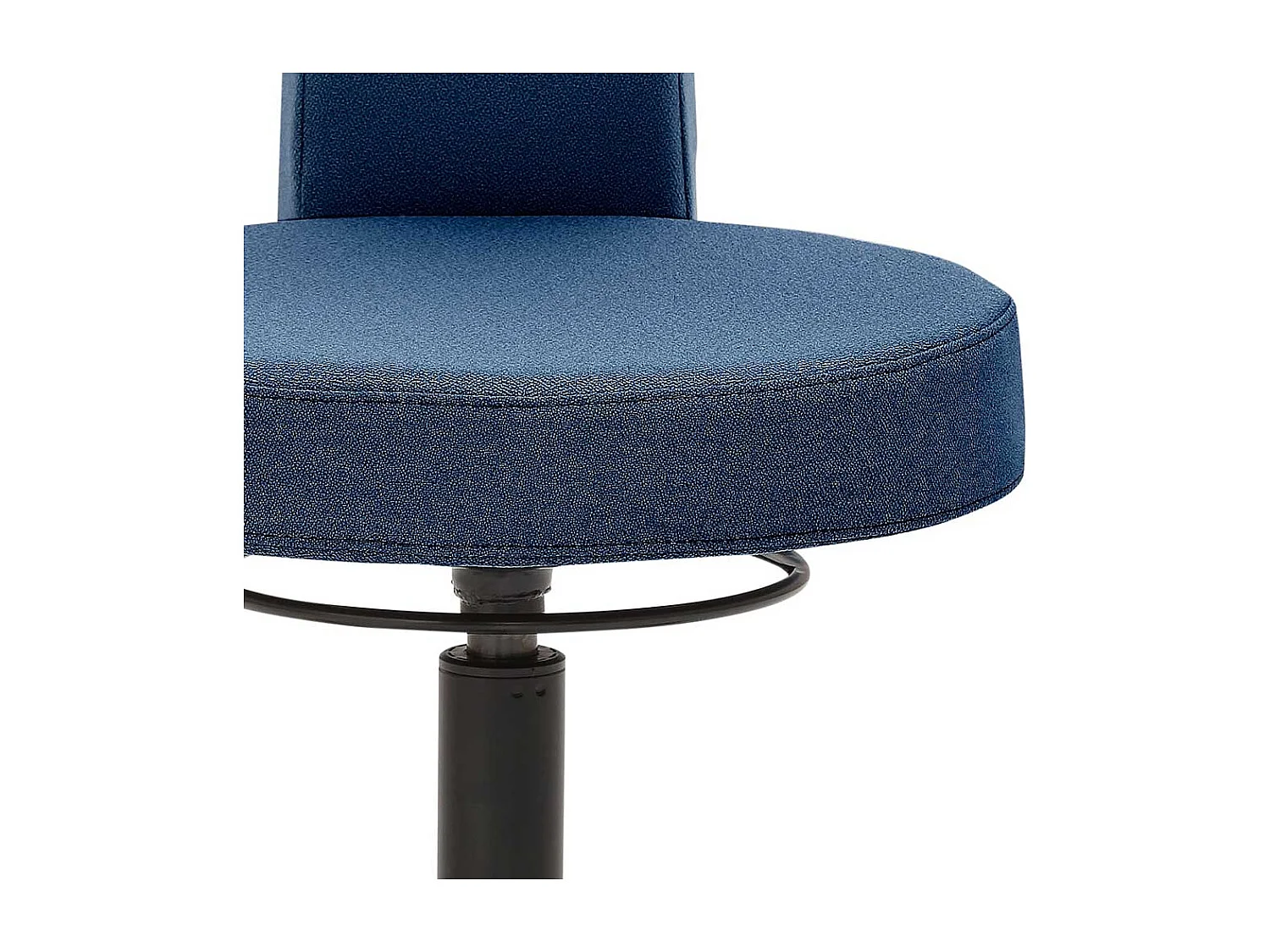 Drehbarer Funktionshocker in modernem Design gepolsterter Rückenlehne