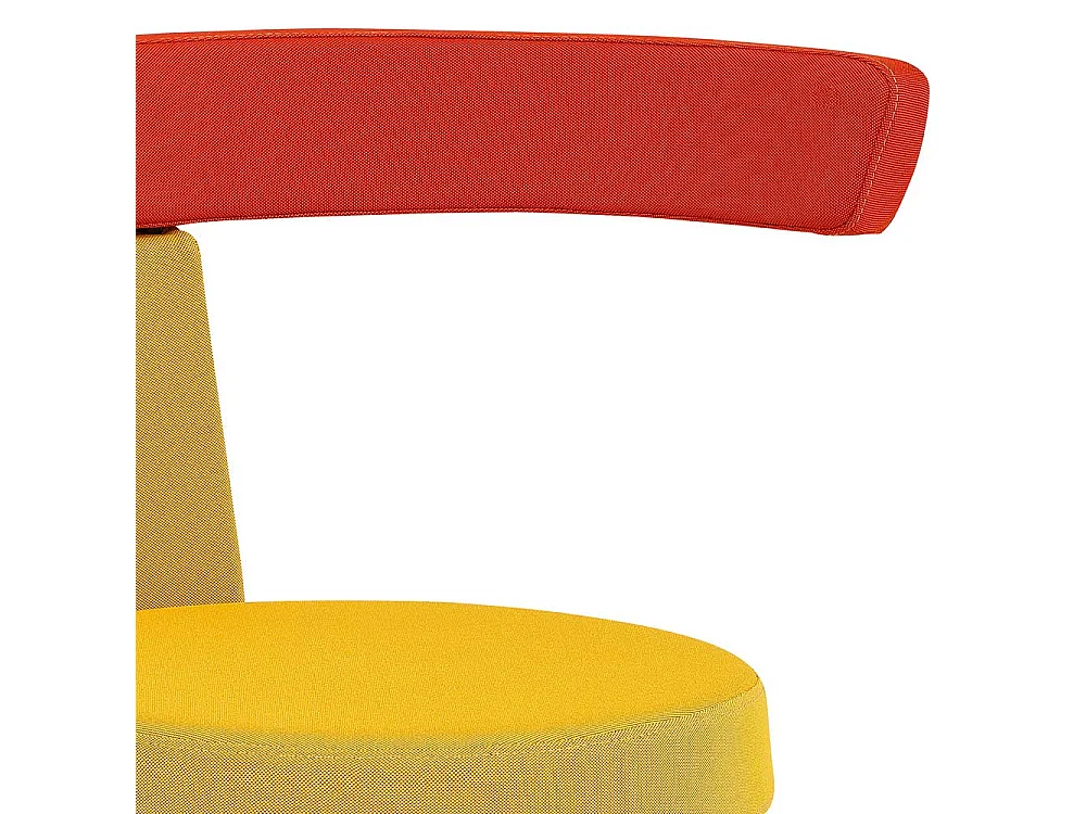 Arbeitsdrehhocker mit gepolsterter Rückenlehne modernem Design