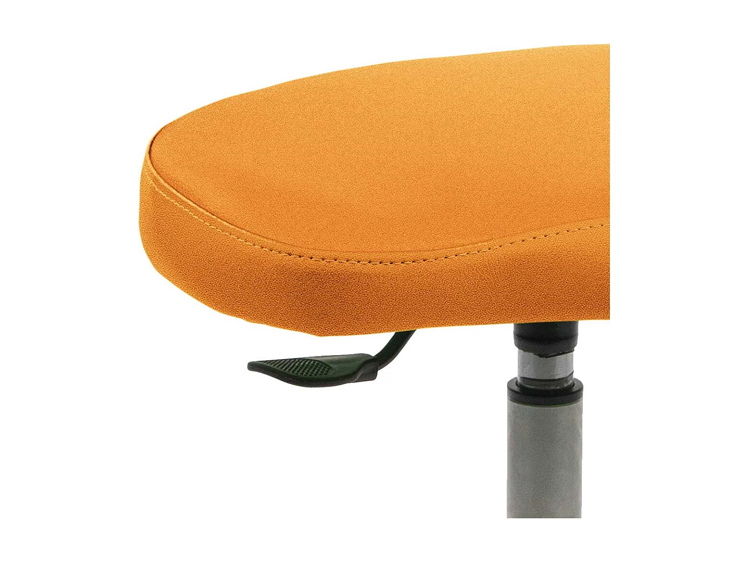 Verstellbarer Kinderhocker Made in Germany Orange und Buchefarben