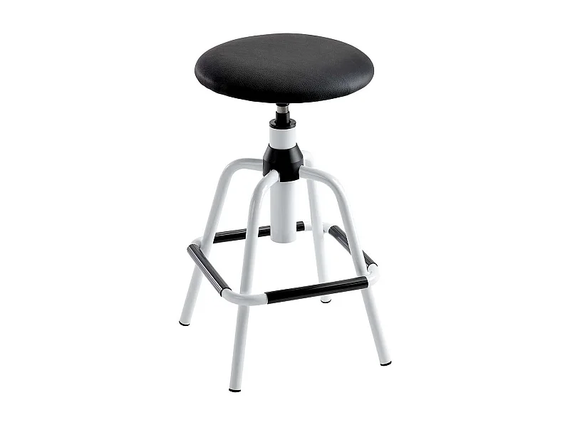 Arbeitshocker drehbar Vierfußgestell aus Metall