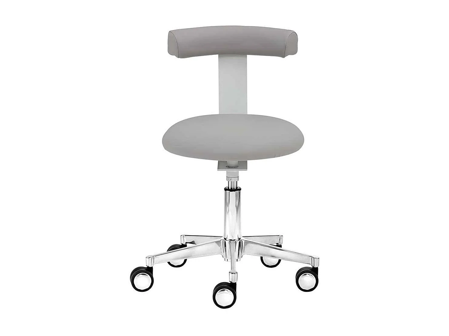 Bürohocker in modernem Design gepolsterter Rückenlehne