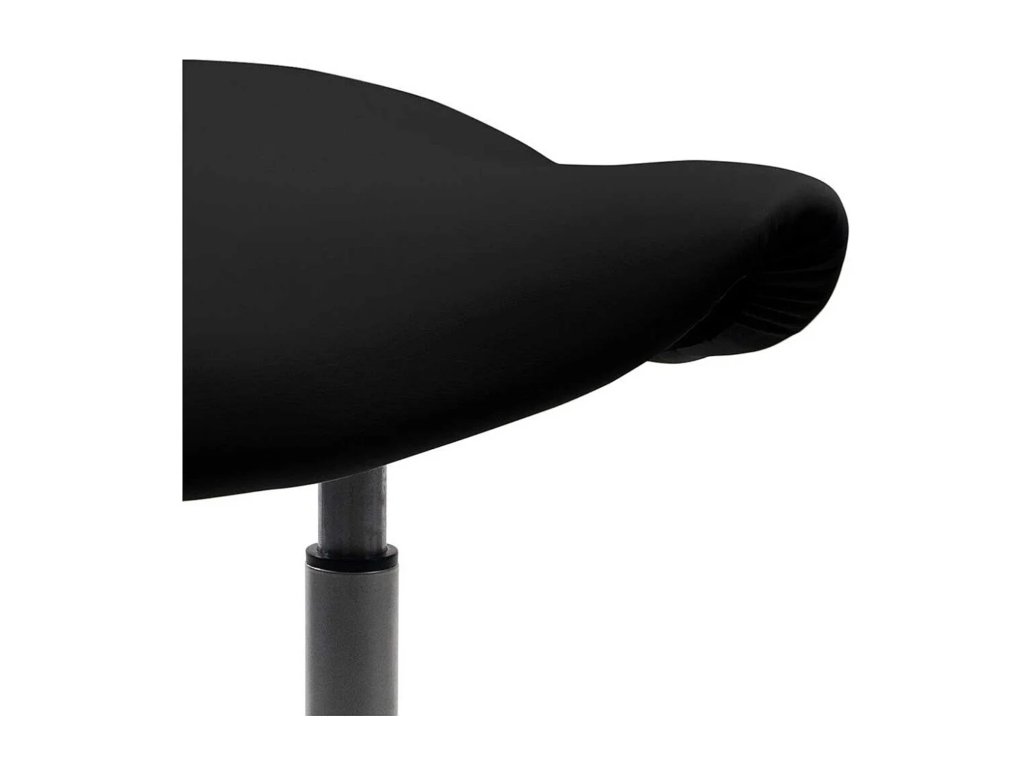 Pendelhocker durch Gasdruck höhenverstellbar Sattelsitz in Schwarz