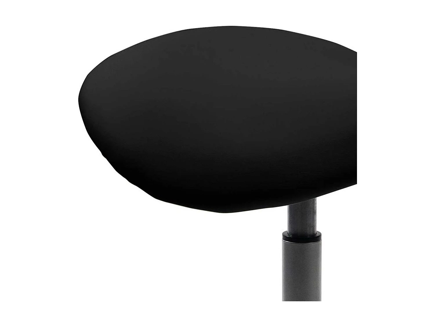 Pendelhocker durch Gasdruck höhenverstellbar Sattelsitz in Schwarz