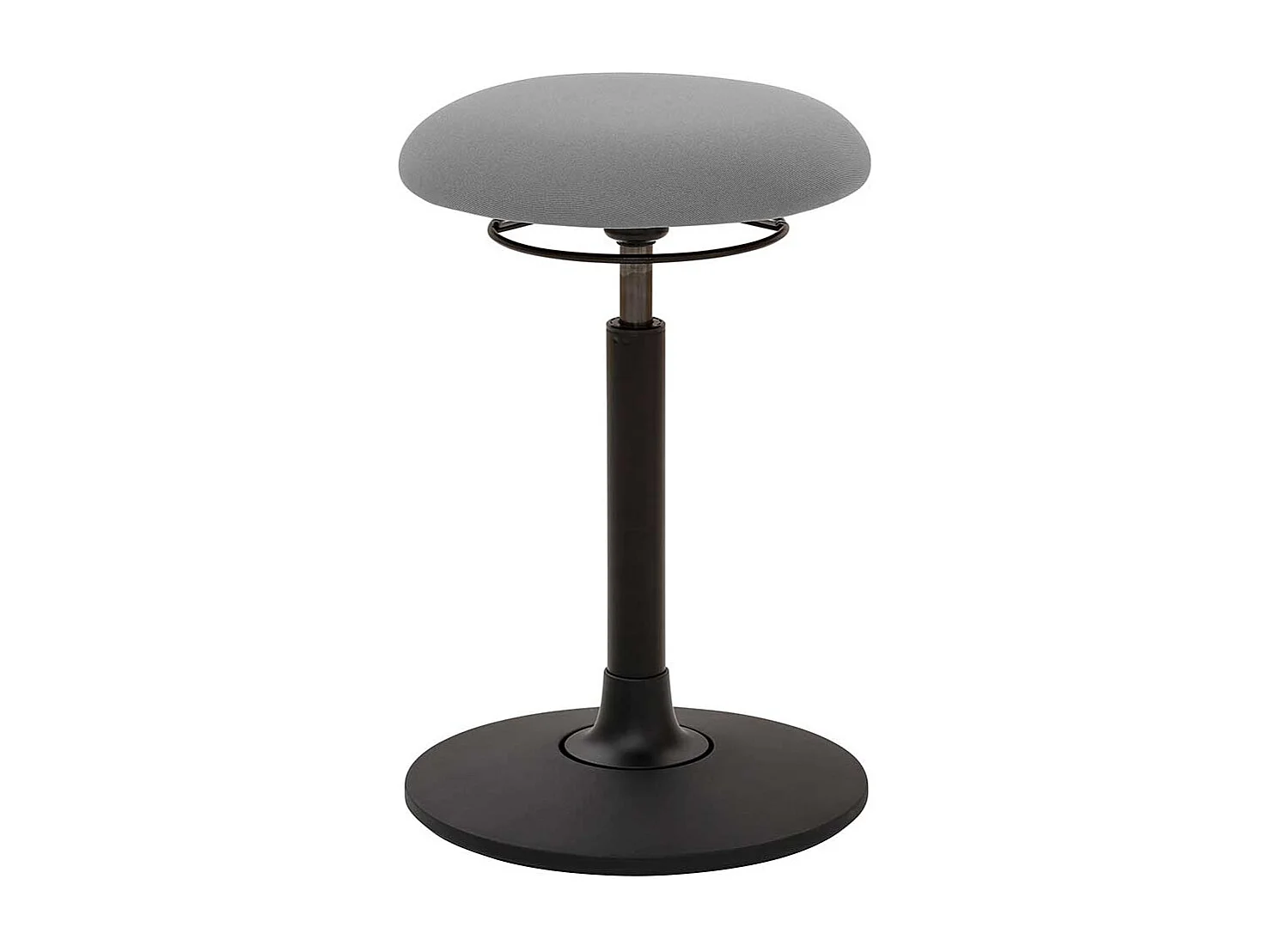 Schreibtisch Pendelhocker in runder Form 39 cm Sitztiefe