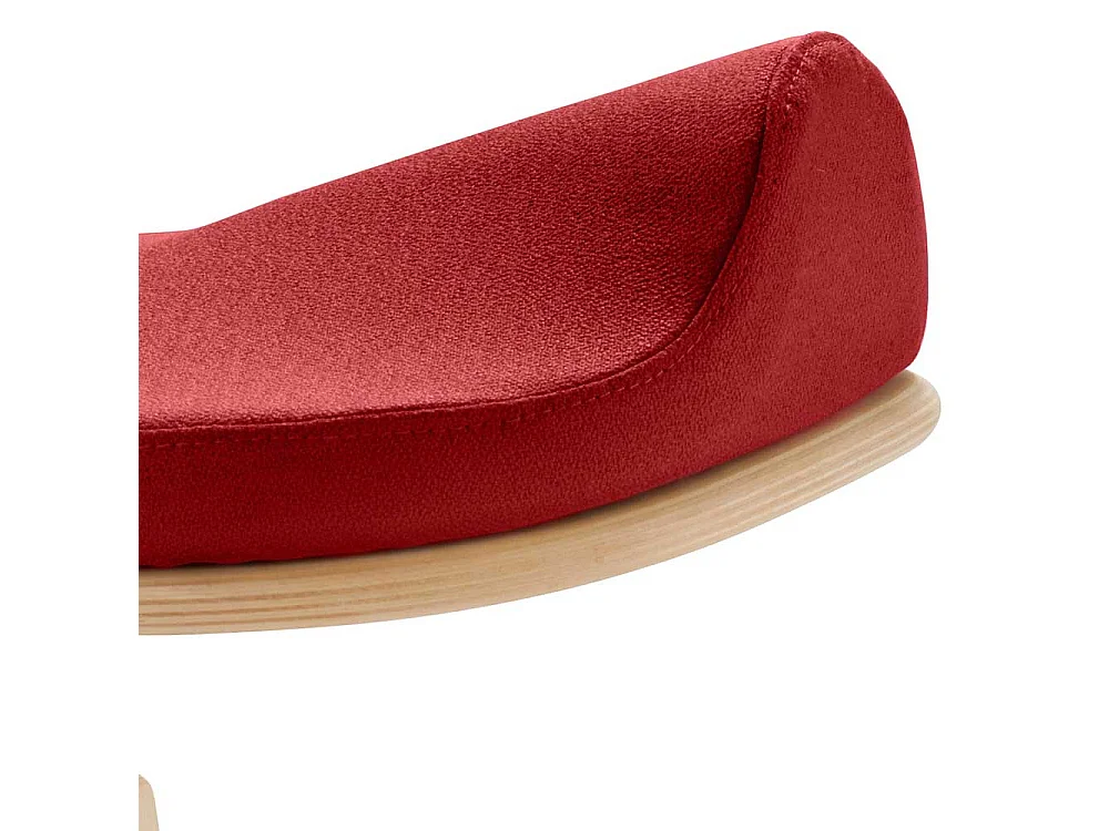 Hocker mit Sattelsitz Gestell in C Form Buche Schichtholz