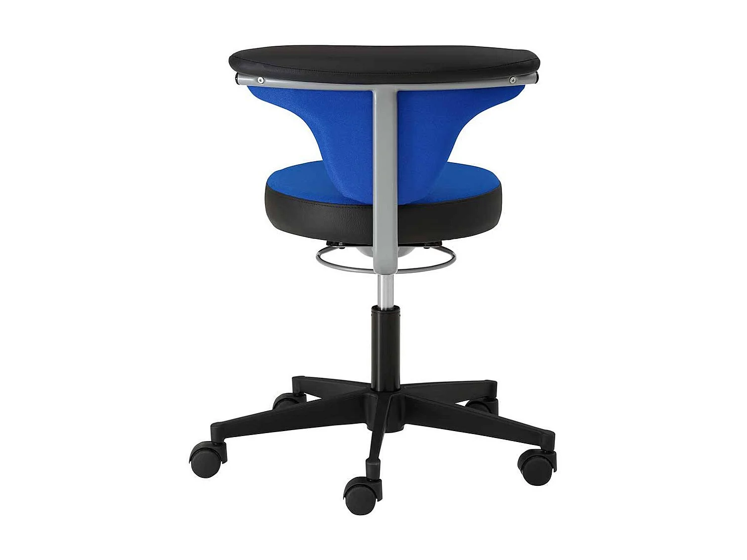 Arbeitsdrehhocker mit gepolsterter Rückenlehne Made in Germany