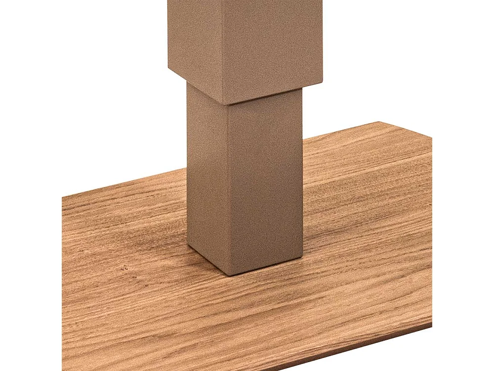 Moderner Couchtisch in Wildeiche Bianco stufenlos höhenverstellbar