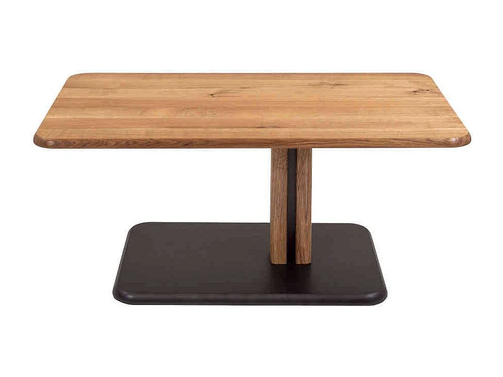 Couchtisch in Wildeichefarben Massivholzplatte