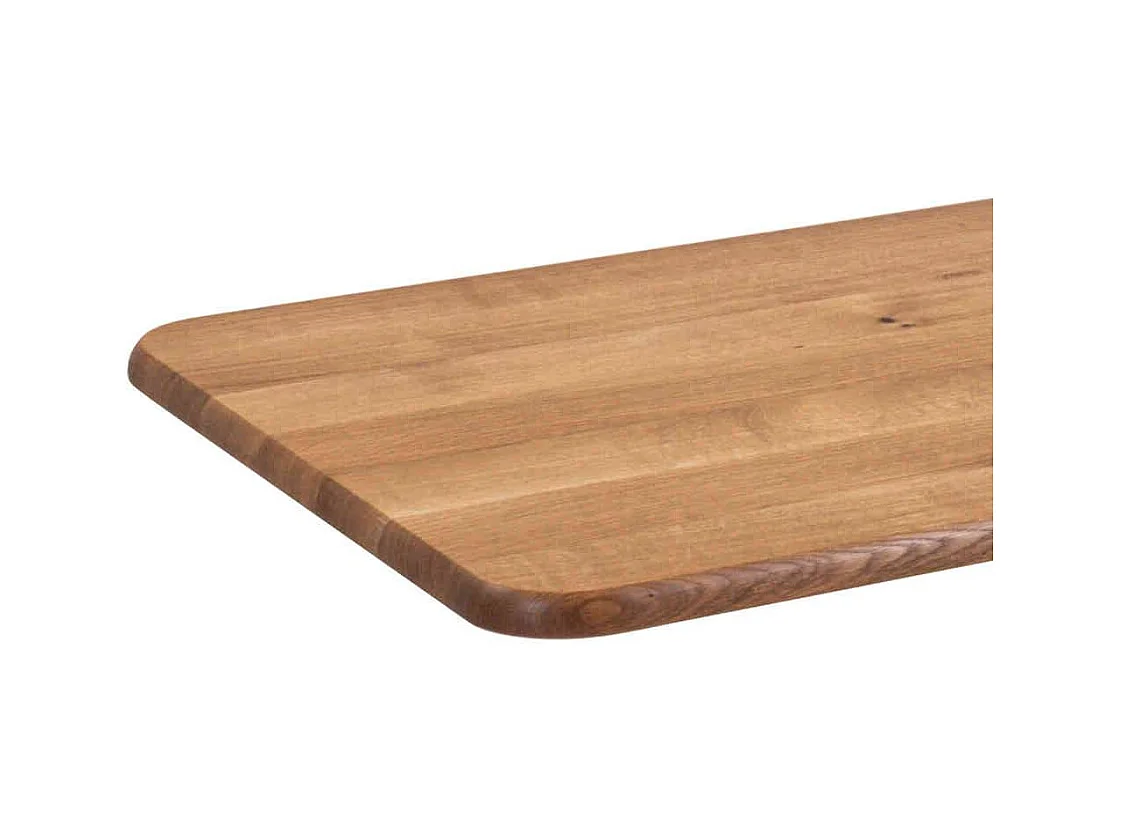 Couchtisch in Wildeichefarben Massivholzplatte