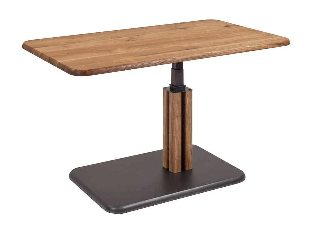 Couchtisch in Wildeichefarben Massivholzplatte