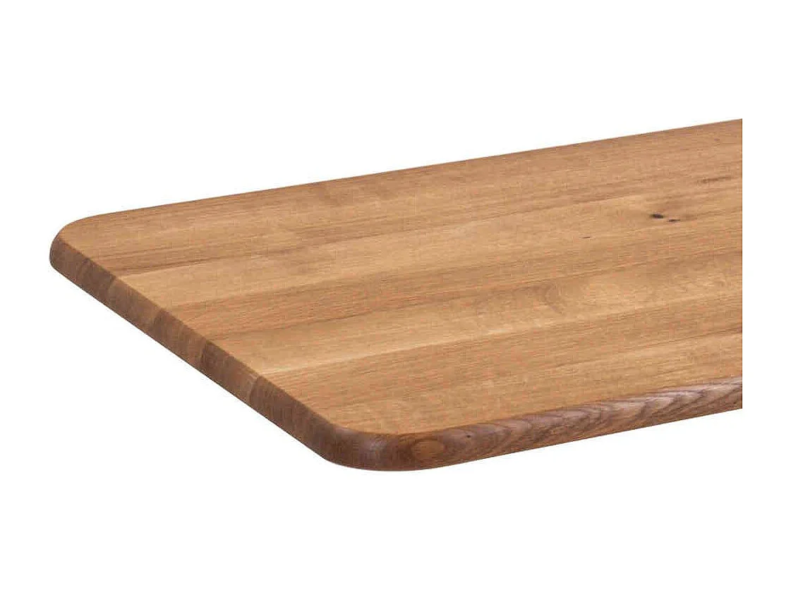 Couchtisch in Wildeichefarben Massivholzplatte