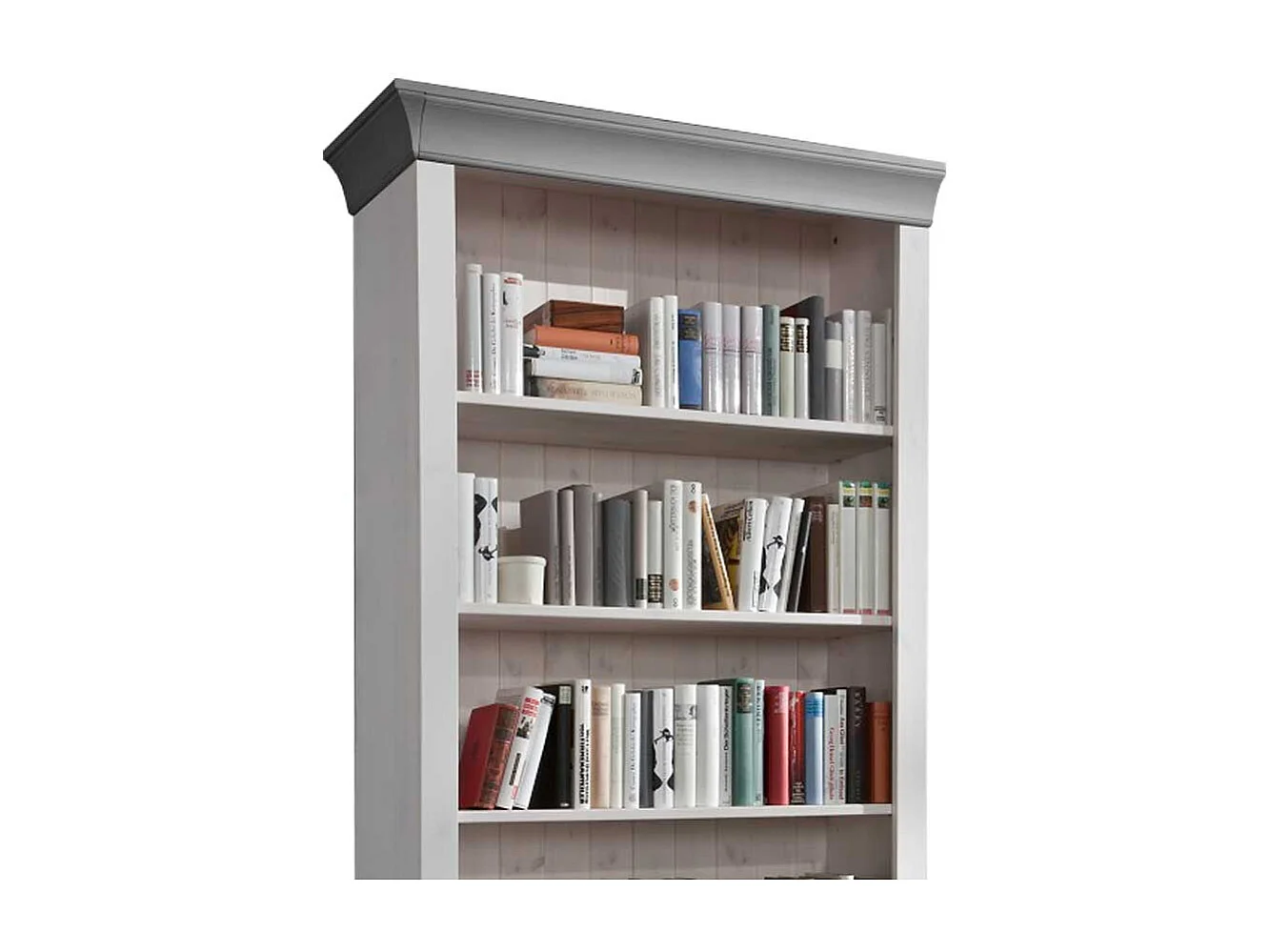 Standregal in Weiß Grau Landhaus