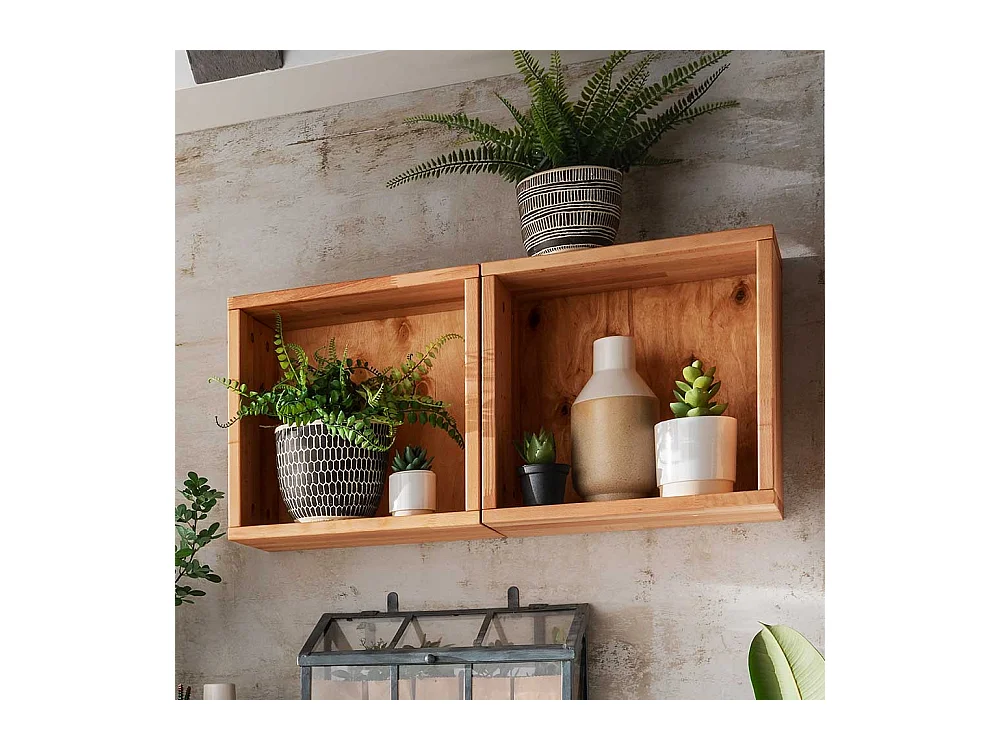 Holz Regalwürfel aus Kernbuche Massivholz 20 cm oder 35 cm tief