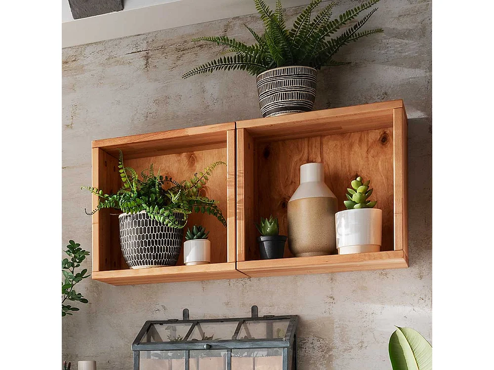 Holz Regalwürfel aus Kernbuche Massivholz 20 cm oder 35 cm tief