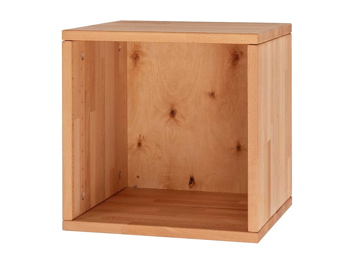 Holz Regalwürfel aus Kernbuche Massivholz 20 cm oder 35 cm tief