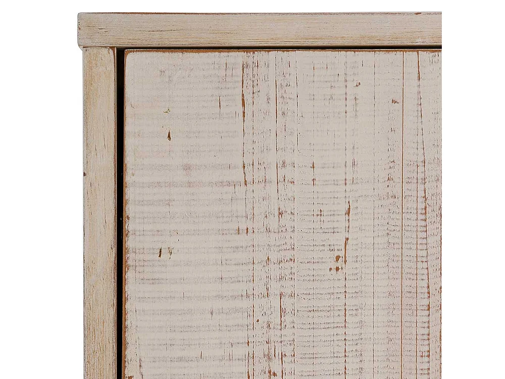 Türen Regal in Kiefer White Wash und Schwarz 110 cm breit