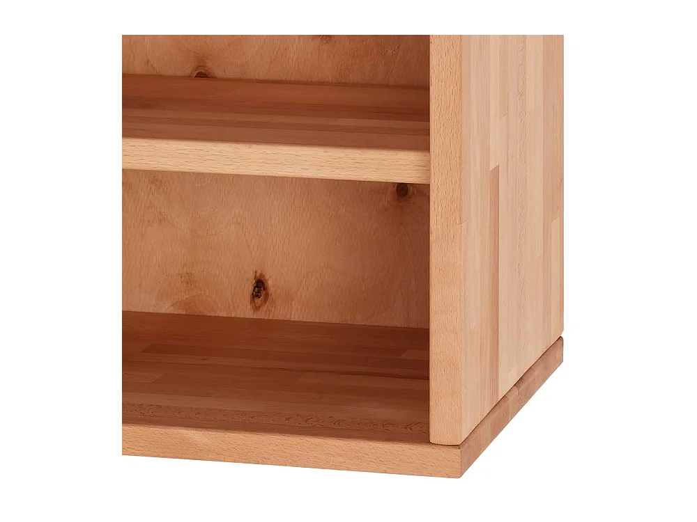 Massiver Regalwürfel aus Kernbuche Massivholz mit Rückwand