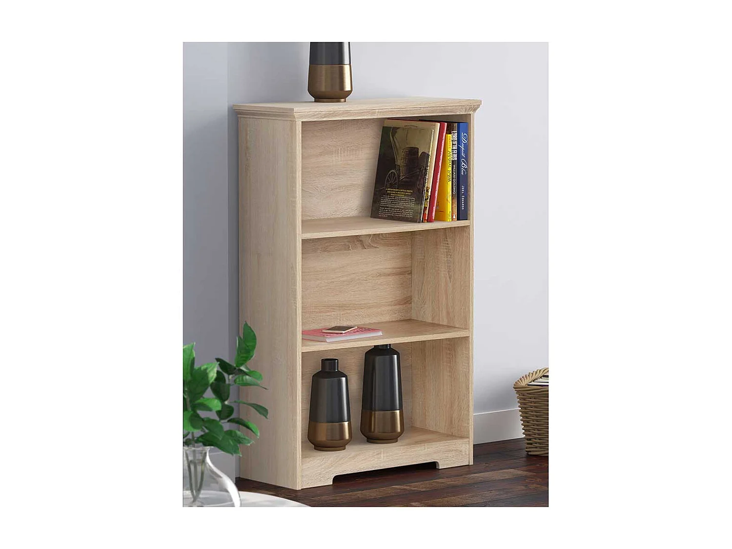 Regal in Eichefarben 75 cm breit