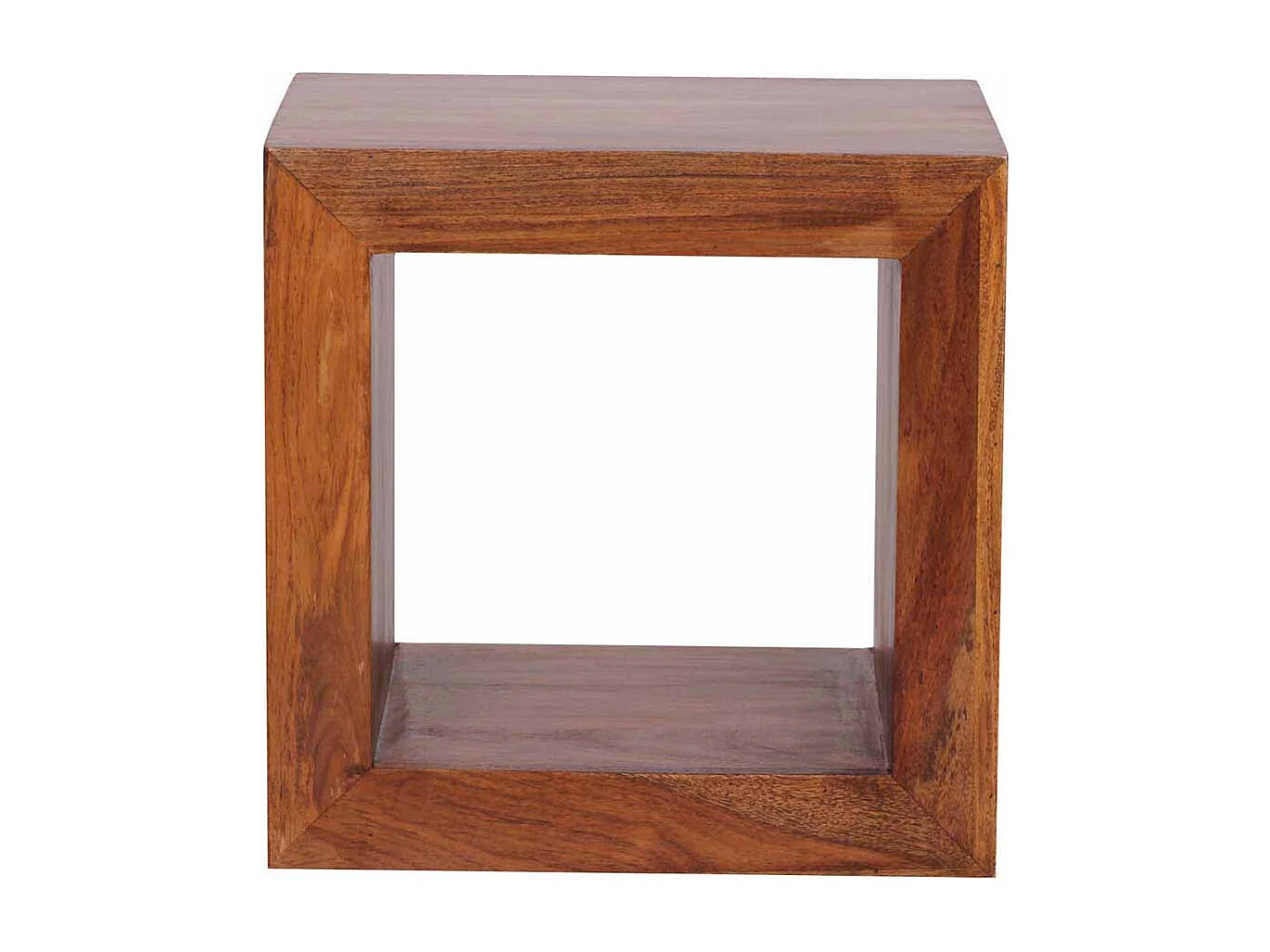 Regalwürfel aus Sheesham massiv lackiert