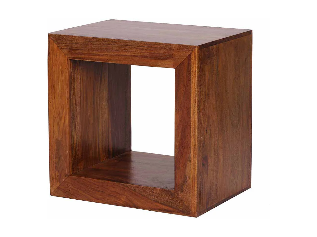 Regalwürfel aus Sheesham massiv lackiert