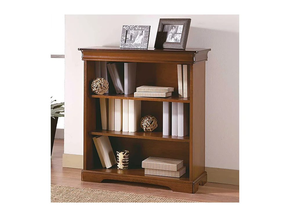 Bücher Regal Luigi Filippo Stil in Nussbaumfarben 85 cm breit
