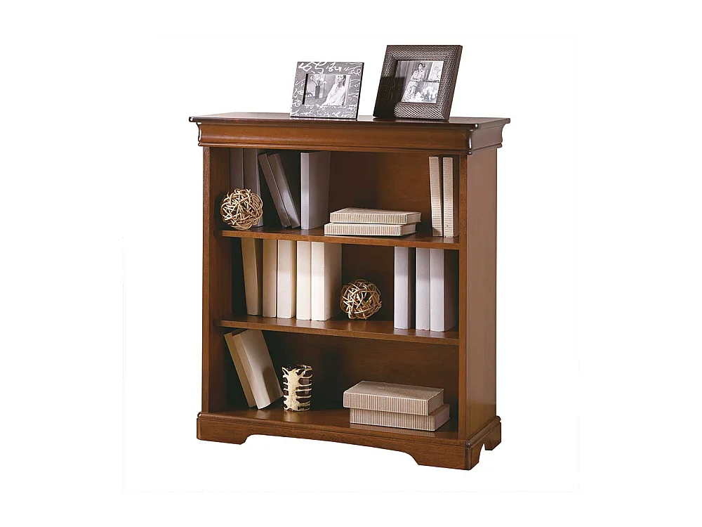 Bücher Regal Luigi Filippo Stil in Nussbaumfarben 85 cm breit