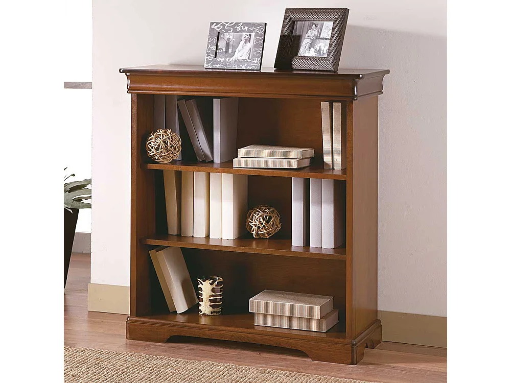 Bücher Regal Luigi Filippo Stil in Nussbaumfarben 85 cm breit
