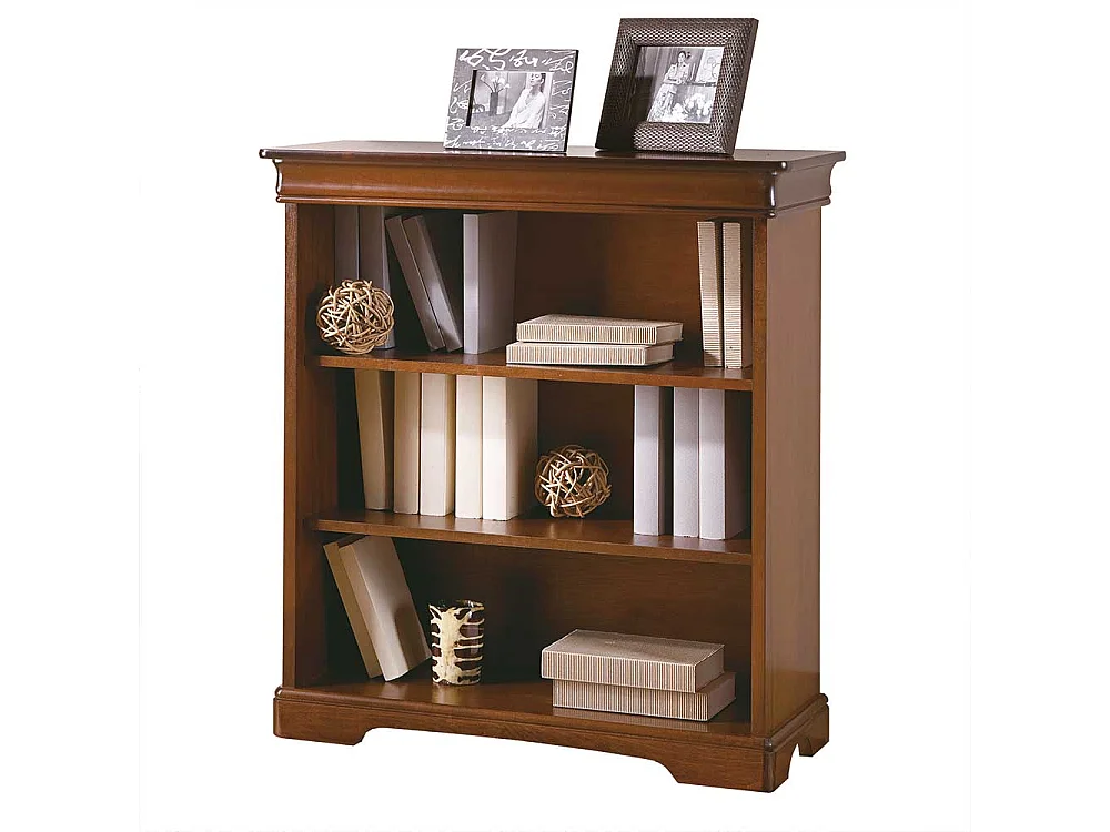 Bücher Regal Luigi Filippo Stil in Nussbaumfarben 85 cm breit