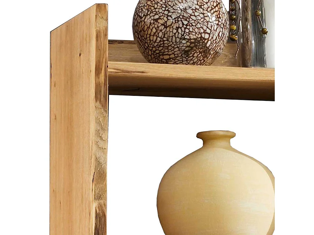 Echtholz Regal mit Baumkanten Eiche