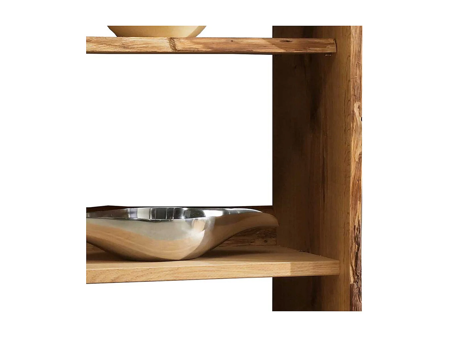 Echtholz Regal mit Baumkanten Eiche