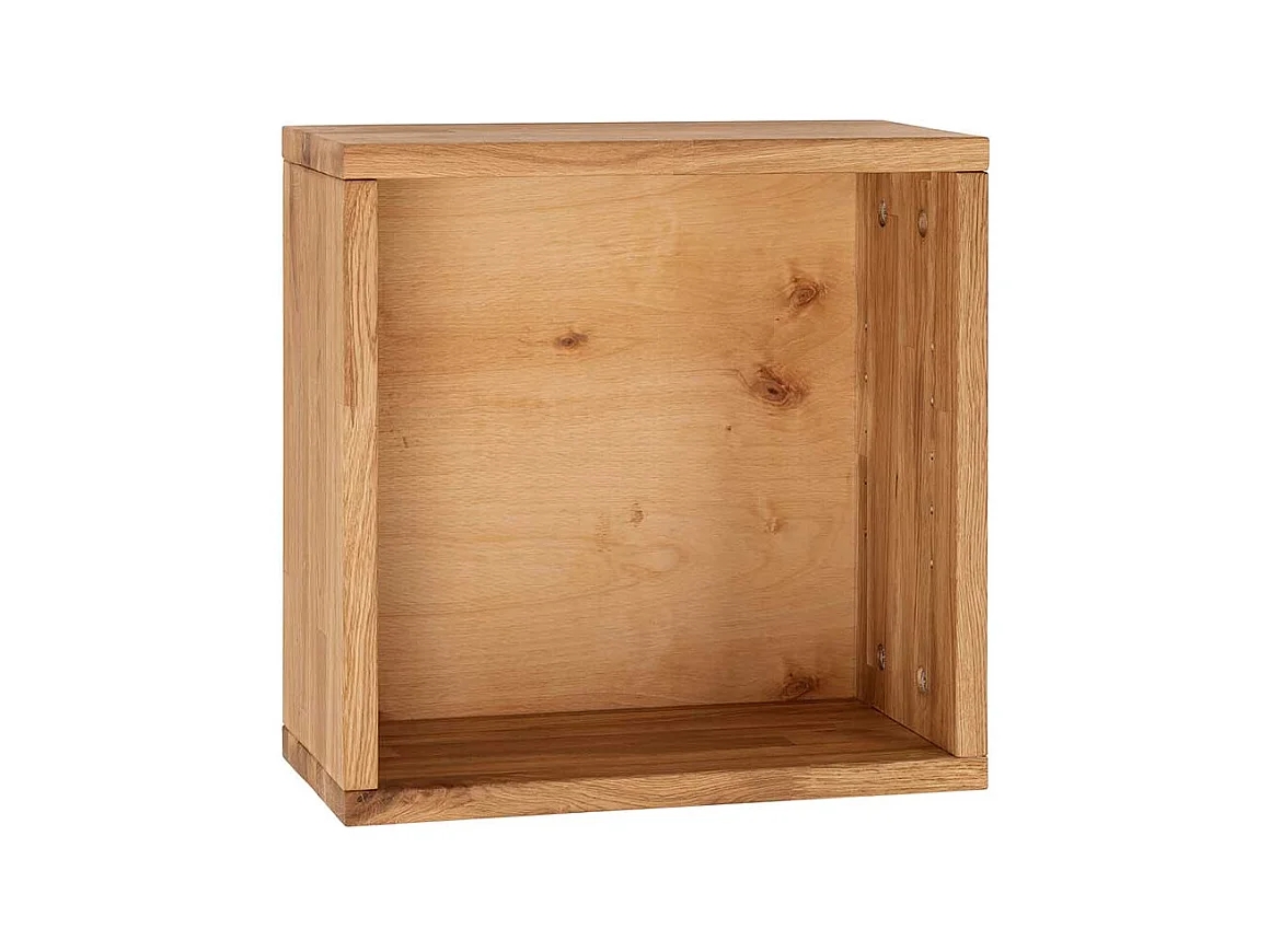 Massivholz Regalwürfel aus Wildeiche geölt 38x38 cm