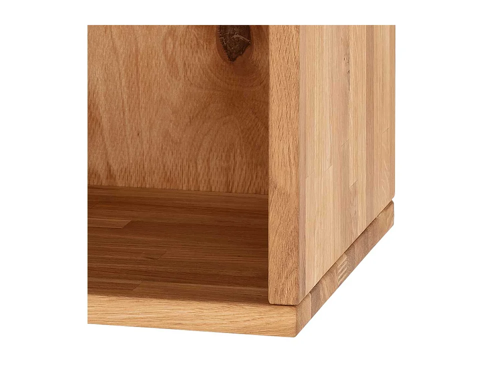 Massivholz Regalwürfel aus Wildeiche geölt 38x38 cm