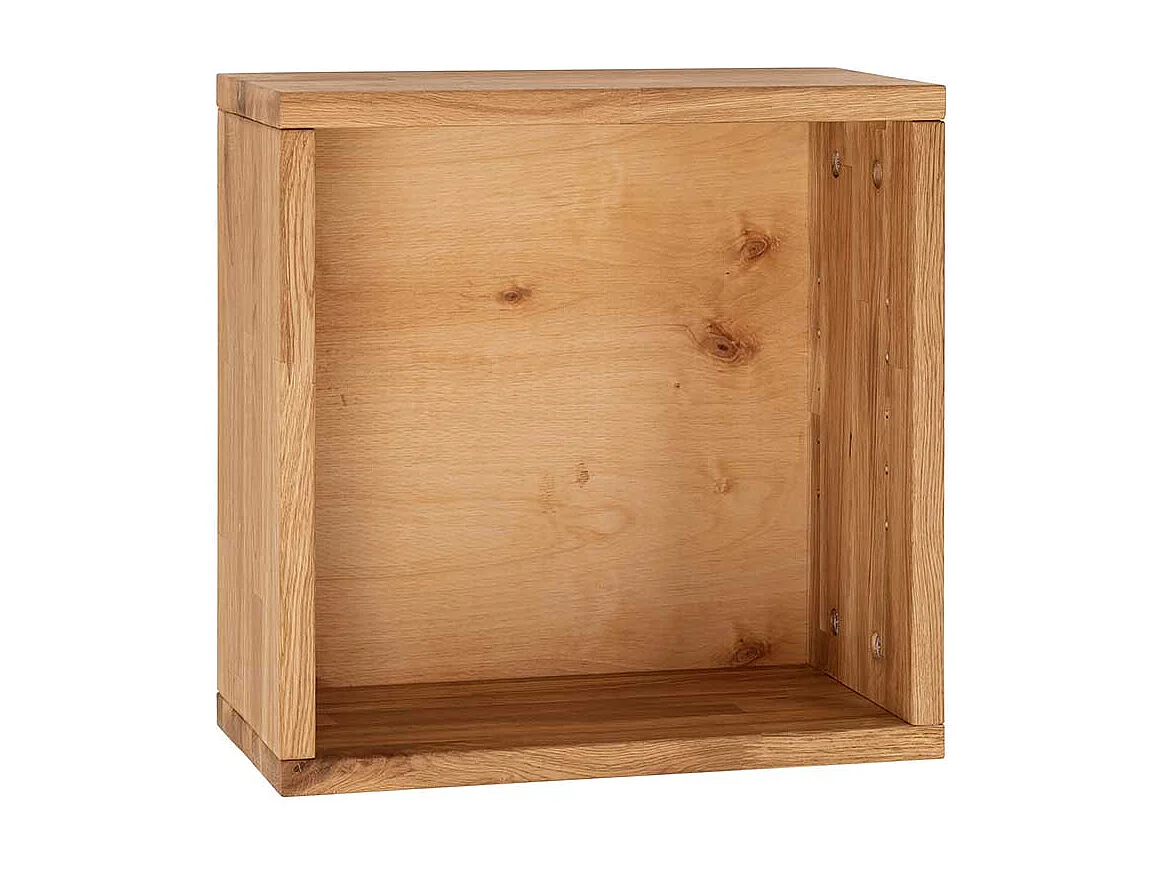 Massivholz Regalwürfel aus Wildeiche geölt 38x38 cm